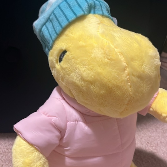 Peanuts Woodstock with Pink Puffer Jacket - Picture 2 of 5